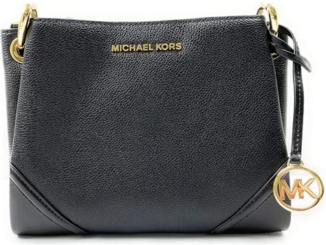 michael kors black crossbody bag|Michael Kors triple compartment bag.